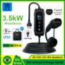 Evsow Carregador Portátil para Veículo Elétrico Tipo 2 3.5kW 20A