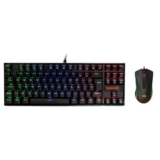 Kit Gamer Redragon Teclado Mecânico Kumara RGB Switch Outemu Blue PT + Mouse Cobra M711 Chroma 10000DPI Preto