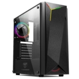 Gabinete Gamer T-Dagger RGB Mid Tower Lateral em Acrílico Preto TGC-G28B
