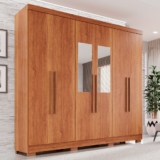 Guarda-roupa Casal com Espelho 6 Portas 2 Gavetas França
