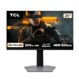 TCL Monitor Gamer 25 Pol. QLED Mini LED Full HD 300Hz 1ms G64