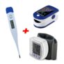 Termômetro Digital   Medidor De Pressão Arterial De Pulso Conjunto Oxímetro