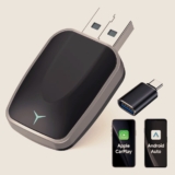 Adaptador 2 Em 1 CarPlay e Android Auto (Com Fio para Sem Fio)