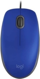 Mouse com fio USB Logitech M110 com Clique Silencioso – Azul