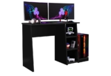 Mesa Para Computador Gamer Escrivaninha 9409 Madesa – Preto – Champions – Lm Móveis