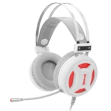 Redragon Fone De Ouvido Com Microfone Gamer Minos H210W Branco – Com Fio – Ajustavel