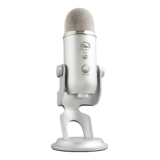 Microfone Condensador Usb Logitech For Creators Blue Yeti Com 4 Padrões De Captação