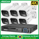(Armazem Brasil)  Sistema de câmeras vigilancia residencial 4K 8MP