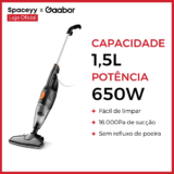 Aspirador de Pó Vertical Gaabor 2 em 1 Leve 16.000Pa 650W 127V/220V