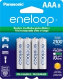 Eneloop Panasonic BK-4MCCA8BA Pilhas AAA Ni-MH 800mAh 2100 Ciclos (8 unids)