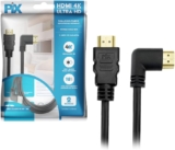 Pix Cabo HDMI 2.0 4K 19 Pinos Plug 90 Graus 2 Metros
