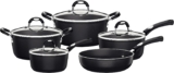 Tramontina Mônaco Jogo Panelas Alumínio Antiaderente Starflon Premium Preto