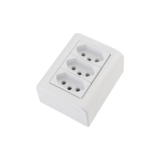 Caixa de Sobrepor Tramontina LizFlex 3 Tomadas 2P+T 20A 250V