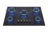 Cooktop a Gás, 5 Bocas, Mondial, Preto/Inox, Bivolt – CTG-02