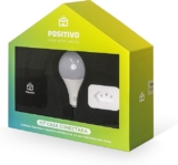 Kit Casa Conectada Positivo Inteligente 3 Itens (1x Smart Controle Universal 1x Plug Wi-Fi Lâmpada Wi-Fi) Bivolt Compatível com Alexa e Google Assistente