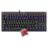 Redragon Dark Avenger Preto Iluminação Rainbow Switch Vermelho K568R