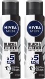 Nivea Men Desodorante Aerosol Black&White Invisible 72h 150ml Kit 2 Unidades