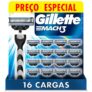 Gillette Mach3 Refil Para Barbear 16 Unidades