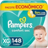 Fralda Pampers Confort Sec XG 148 Unidades