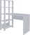 Escrivaninha com Estante Lateral Match Branco Artely