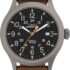 Timex Expedition Scout Relógio Masculino 40mm Caixa Preta Couro Oliva