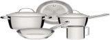Jogo de Panelas Tramontina Allegra em Aço Inox com Fundo Triplo 5 Peças