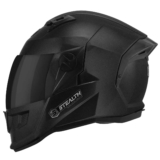 Capacete Fechado Stealth Solid 58 Viseira Fumê Preto Metálico