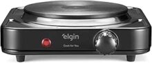 Elgin Fogão Elétrico Portátil Cooktop De Mesa 1 Boca 1000W Preto 110V