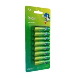 Pilhas Elgin AA Alcalina 16 unidades