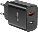 Carregador Geonav Duo USB-C PD 20W QC 18W Preto