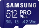 Cartão Samsung microSD 512GB c/ Adaptador 180MB/s