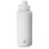 Garrafa Térmica Mayall Dupla Camada Inox com Fechamento por Rosca e Alça 1L Branco Fosco Termopro