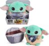 Star Wars, Pelúcia Grogu no Carrinho de Bebê, 17 cm de Altura, Inspirado na séri