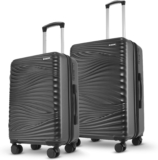 Switz Mala Viagem Expansível Rodinhas 360  Preto