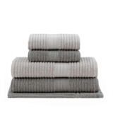 Jogo de toalhas Buddemeyer Doris Banho Cinza Claro/Cinza 5 peças