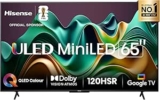 Hisense Smart TV UHD 4K Mini LED 65″ 65U6N Google TV com AI