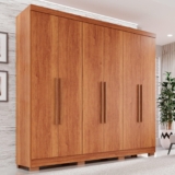 Espresso Móveis Guarda-Roupa Casal França 6 Portas 2 Gavetas Cinamomo