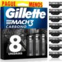 Gillette Mach3 Carbono 8 Uds