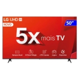Smart TV 4K 50″ LG UHD 50UT8050 Processador α5 Ger7 AI Alexa/Chromecast integrado Otimizador de Jogos webOS 24 Controle Smart Magic