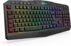Teclado Gamer Redragon Harpe Membrana RGB ABNT2 Wireless K503 KS