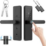 Fechadura Digital Biométrica Avançada – Impressão Digital, 4 Desbloqueios, Tr…