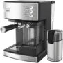 Oster Kit Cafeteira Nova Primalatte Inox e Moedor de Café Elétrico Inox 220V