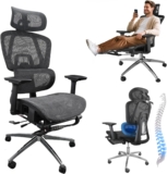 Cadeira de escritório com apoio para os pés