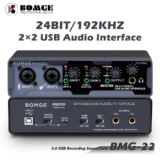 BOMGE Interface de Áudio USB XLR