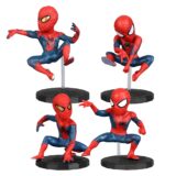Action Figure Disney Marvel Spider Man 4 Pçs 6-8cm