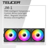 Kit 3 Fans Magnéticas Teucer JM-1 ARGB