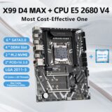 (Armazém Brasil) Kit Xeon X99 D4 Max Mobo ERYING + CPU E5 2680 v4