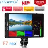 (Armazem Brasil)  FEELWORLD Monitor de Campo para Câmera DSLR  F7 PRO