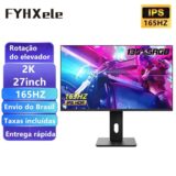 (Armazem Brasil)  Gaming Monitor de 27 polegadas 165Hz 1ms Free-sync IPS LCD Rotation