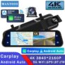 Maxtoss Retrovisor Com Câmera 4K  5G Wifi Carplay e Android Auto